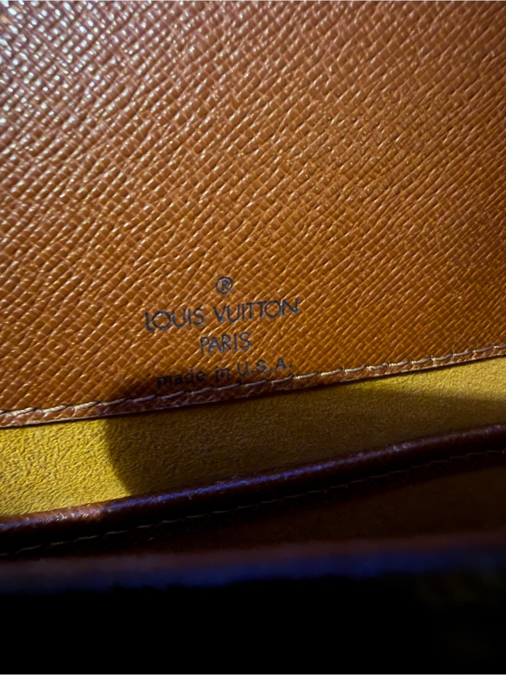 Louis Vuitton Monogram Crossbody Bag in Brown with Tan Strap - Picture 7 of 11